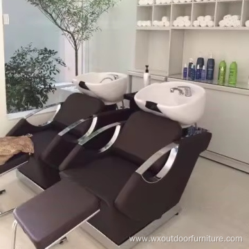 Wholesale New design Hair salon beauty salon Barber shop furniture Hair washing Shampoo bed Shampoo chair